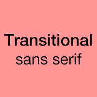 transitional sans